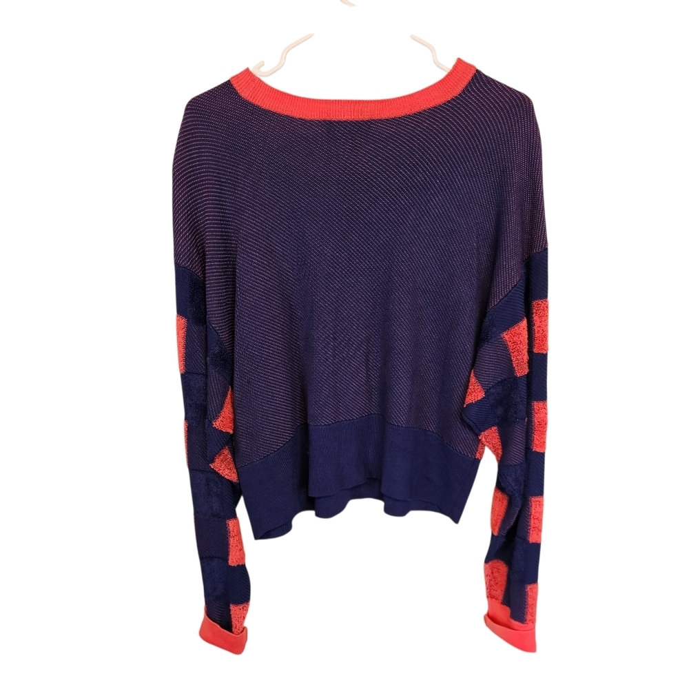 rag & bone Ridley Gingham Pullover Textured Sweater Checkered - Picture 3 of 9